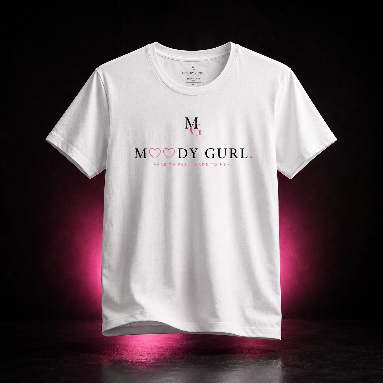 Moody Gurl® Signature Tee | Glad You're Here | Bella+Canvas 3001