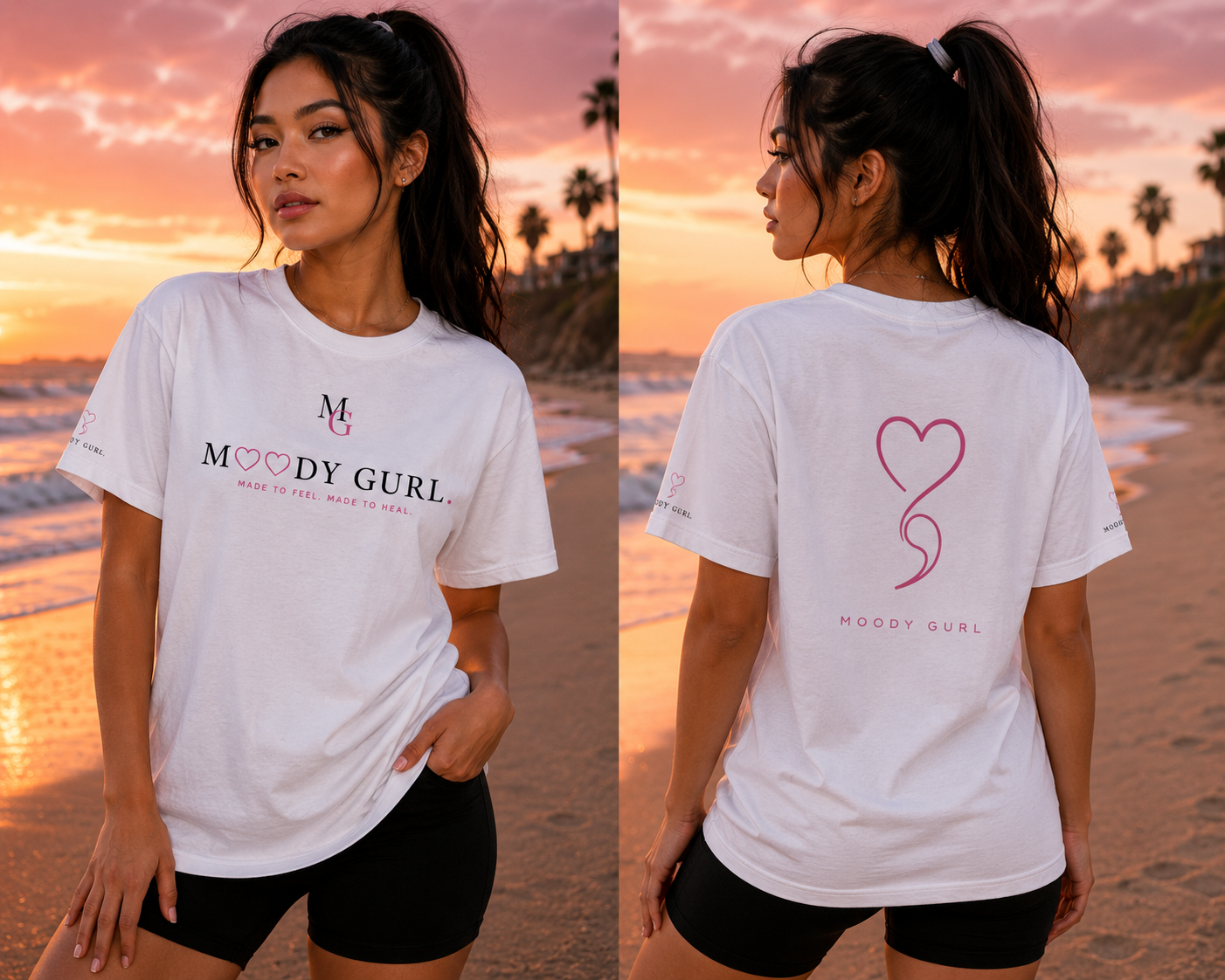 Moody Gurl® Signature Tee | Glad You're Here | Bella+Canvas 3001