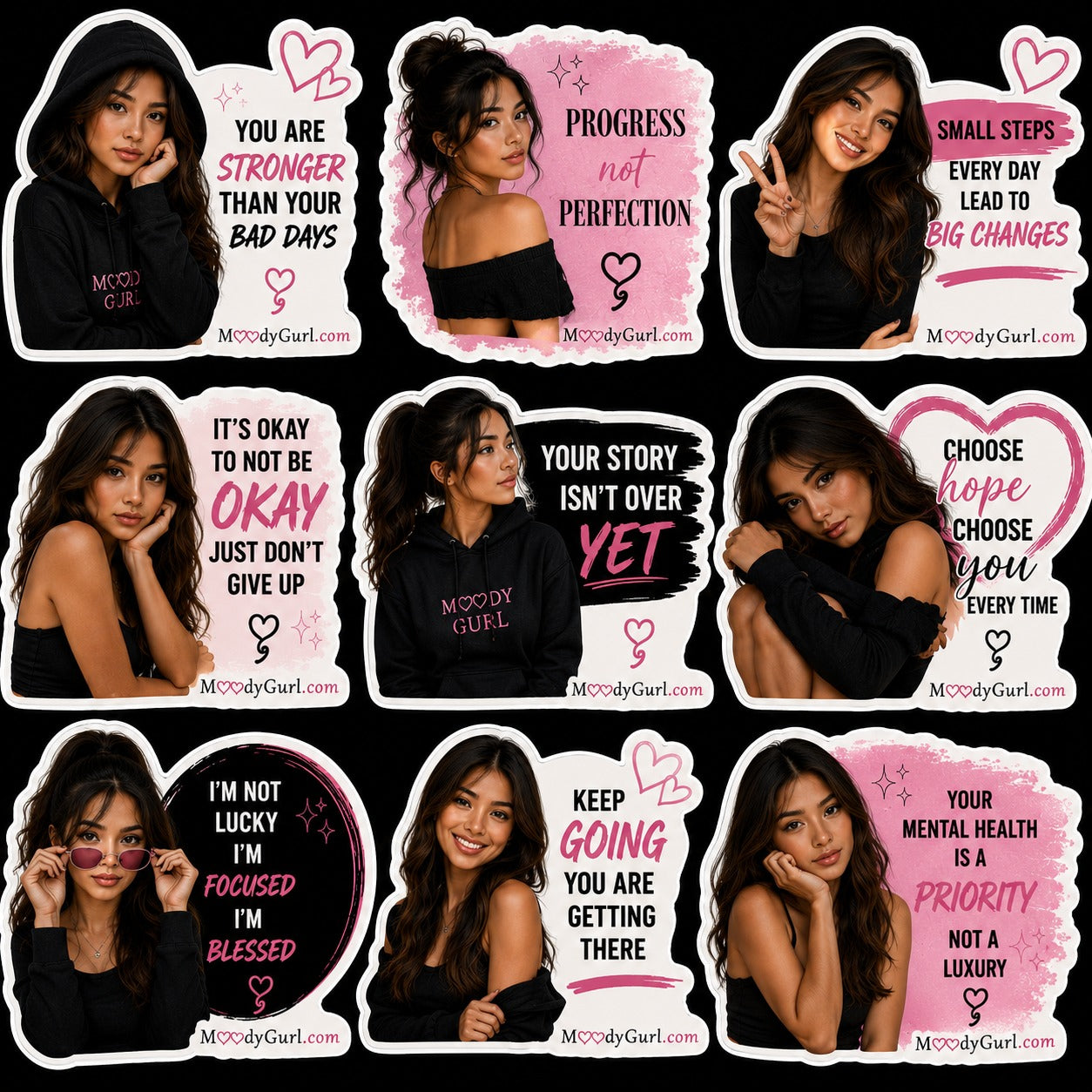 Moody Club Sticker Pack